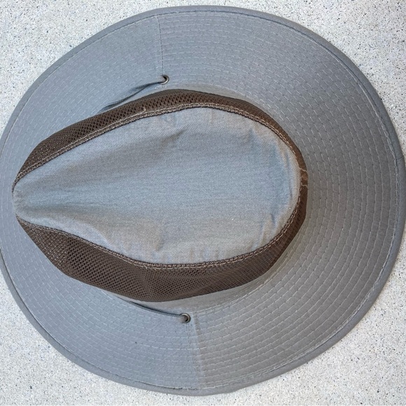 Men's NWT DPC Green Solarweave Mesh Hat XL String Safari UPF50 Beach Hiking Sun - Picture 9 of 12